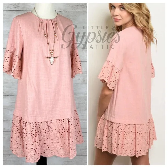 It's all Blush Tunic Dress - Picture 1 of 10